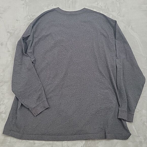 Carhartt Mens Long Sleeve Shirt Size 4XL Loose Fit Gray Stretchy Heavyweight - Picture 3 of 9